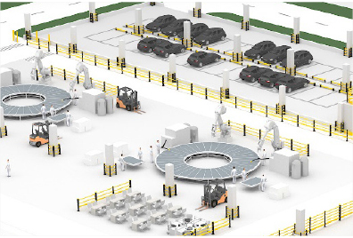 Sistema anticolisión flexible de Warehouse de la barrera de seguridad   FS-2023A