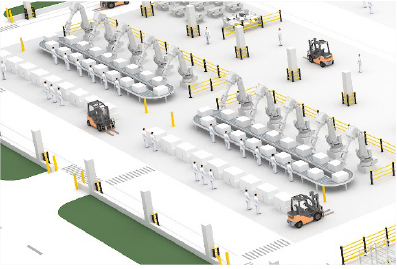 Sistema anticolisión flexible de Warehouse de la barrera de seguridad   FS-2023A
