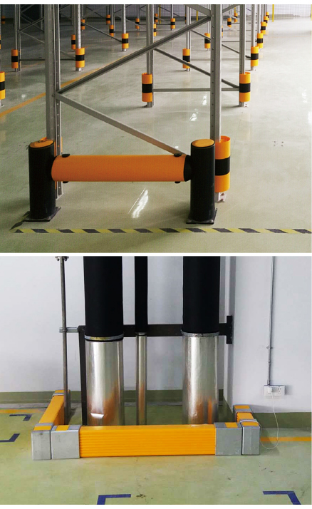 Sistema anticolisión flexible del estante del almacenamiento de VOLVO Warehouse