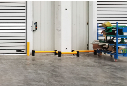 Sistema anticolisión flexible del estante del almacenamiento de VOLVO Warehouse