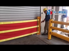 Barrera de seguridad de cortina suave resistente Plataforma de almacén Protector