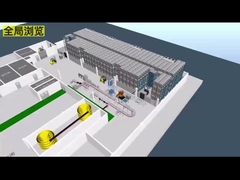 Carro de transporte de cuatro vías ASRS Sistema de almacenamiento y recuperación automático Radio Shuttle Racking