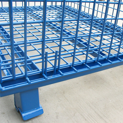 A51: Contenedor de malla de alambre de pulverización de plástico, jaula de almacenamiento plegable, contenedor de alambre