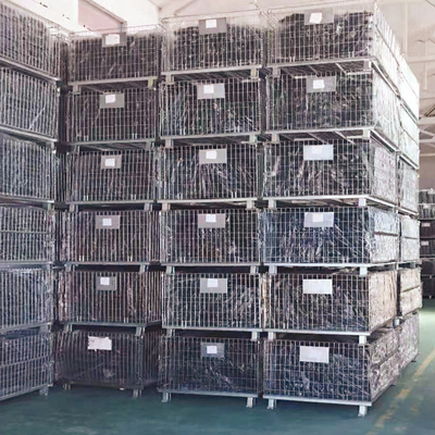 B05: Contenedor de malla de alambre galvanizado Cajita de almacenamiento plegable Contenedor de alambre