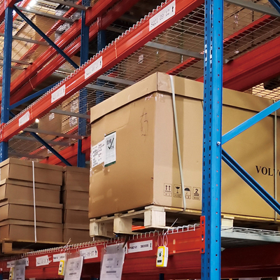 Revestimiento de malla de alambre para el almacén Pallet Racking Revestimientos de malla de alambre para estanterías metálicas
