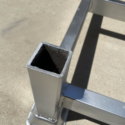 Cuadrado tubo plegable soporte de apilamiento desmontable soporte de apilamiento apilables