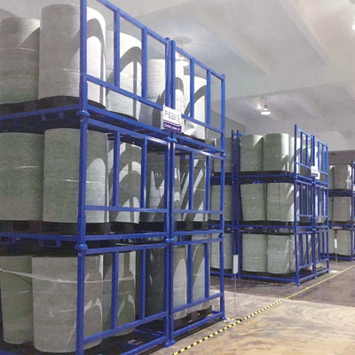 A19: Estante de apilamiento plegable Estante de apilamiento desmontable para lienzos, rollos textiles y tejidos Estante apilables