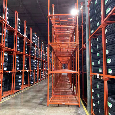 Estante de apilamiento plegable Estante de apilamiento para neumáticos Almacén de almacenamiento Estante de neumáticos