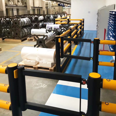 B32 Puertas giratorias barreras de protección contra colisiones Barreras de seguridad de almacén Barreras de protección de tráfico