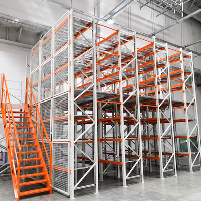 Estantes de mezzanine Estantes completos Sistemas de piso de mezzanine Estantes de almacenamiento de varios niveles Sistemas de estantes de supermercados