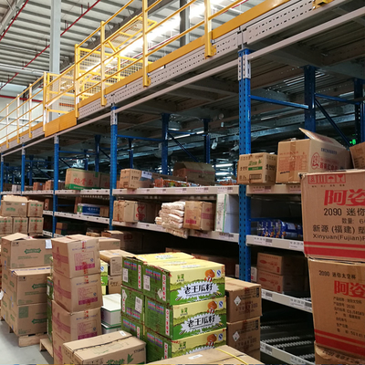 A25: Estantes de mezzanine apoyados por estantes de cartón, estantes de flujo de cartón, estantes de almacenamiento de almacenamiento