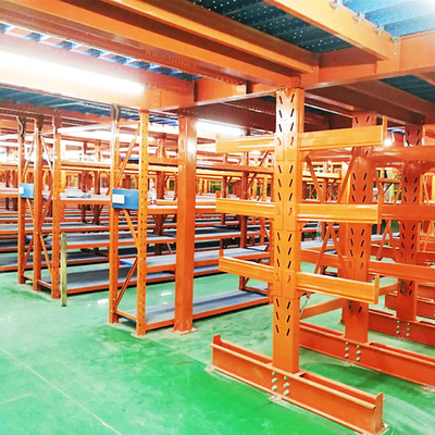 A43: Estante con voladizo para productos largos Estante con voladizo de mezanina Estante de almacenamiento