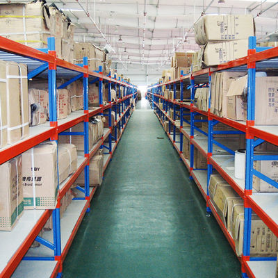 Estantería para trabajos de tipo medio de la caja del cartón del estante B que deja de lado el tormento largo del almacenamiento de Warehouse del estante del palmo
