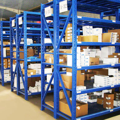 Estante resistente del almacenamiento de la caja del cartón que deja de lado el tormento largo del almacenamiento de Warehouse del estante del palmo
