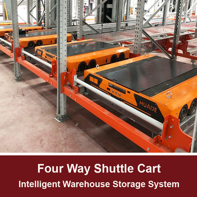 Carro de transporte de radio de cuatro vías para 4 vías Radio Shuttle Rack Radio Shuttle Pallet Runner Car Racking