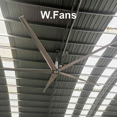 Ventiladores industriales grandes para talleres Ventiladores HVLS grandes con cuchillas anti-colisión
