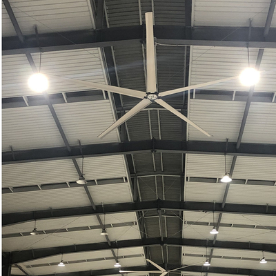 Gran ventilador de techo industrial para almacén gran ventilador HVL para fábrica serie D.