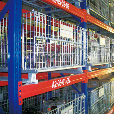 Caja de almacenamiento galvanizado Contenedor de malla de alambre Caja de almacenamiento plegable