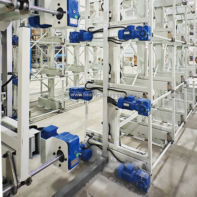 Estante de elevadores para el almacenamiento de tubos de acero largos