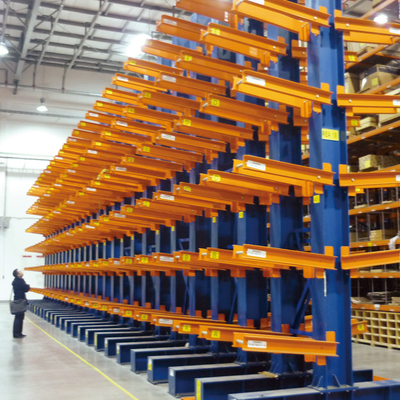 A05: Estantes con voladizo para productos largos y materiales de rodillo Estantes de almacenamiento de almacén