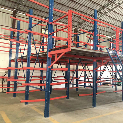 A05: Estantes con voladizo para productos largos y materiales de rodillo Estantes de almacenamiento de almacén