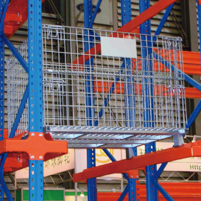 B05: Contenedor de malla de alambre galvanizado Cajita de almacenamiento plegable Contenedor de alambre