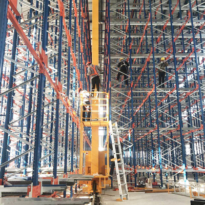 B11 Sistemas de automatización de grúas para almacenamiento de almacenes de pallets y empaquetadores de inventario logístico