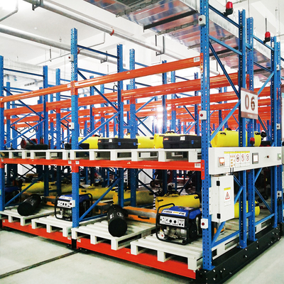 B13 Sistema eléctrico automático de estanterías móviles para almacenamiento de paletas
