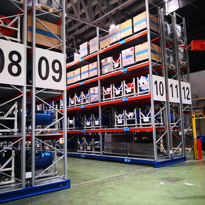 B13 Sistema eléctrico automático de estanterías móviles para almacenamiento de paletas