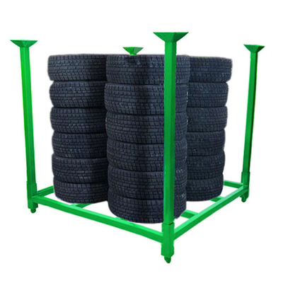 B31 Estante de neumáticos portátiles Estante de apilamiento de neumáticos de 60 pulgadas Estante de almacenamiento de neumáticos