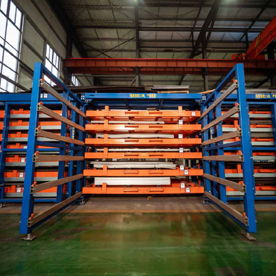 Estante de estructura metálica de despliegue manual de trabajo pesado Estante de almacenamiento de chapa metálica horizontal Uso industrial