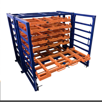 Estante de estructura metálica de despliegue manual de trabajo pesado Estante de almacenamiento de chapa metálica horizontal Uso industrial