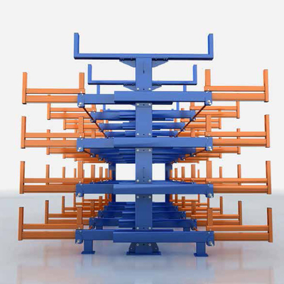 Estantería metálica telescópica para voladizo de tubería, estanterías telescópicas para voladizo de chapa metálica, estantería de almacenamiento para almacén, materiales largos