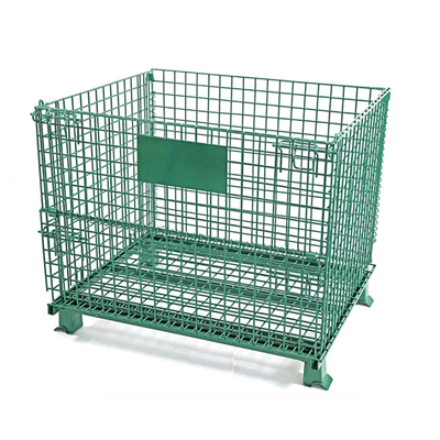 B42 Jaula de almacenamiento para almacenamiento logístico ASRS Contenedor plegable de malla de alambre