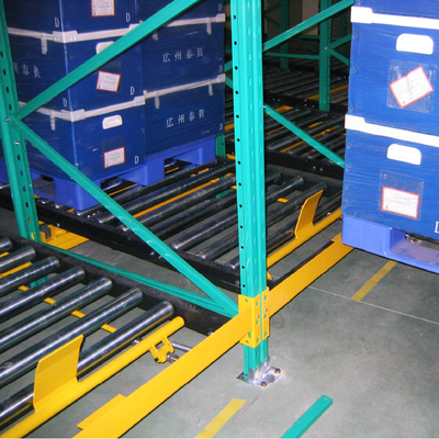 Sistema de estanterías dinámicas para palés por gravedad para almacenamiento en almacén B43, estantería de rodillos para flujo de cajas, estantería dinámica para palés