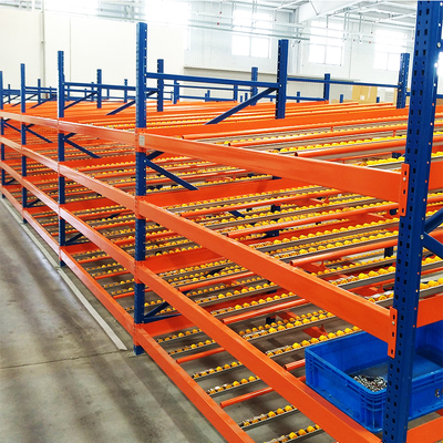 B47: Estante de flujo de almacén para cartón de almacenamiento Caja de almacenamiento de flujo de gravedad Estante de rodillos de almacenamiento de cartón Estante de flujo de cartón