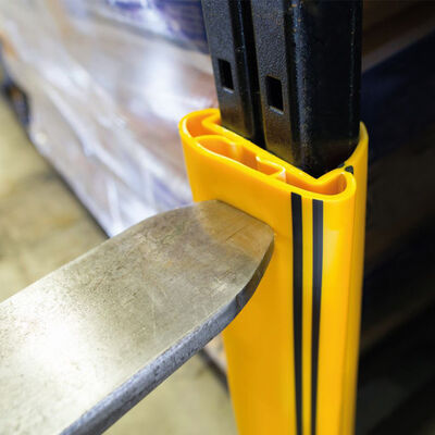 Protector para pallets pesados Protector para columnas de almacenes Protector para pallets de plástico flexible Protector vertical