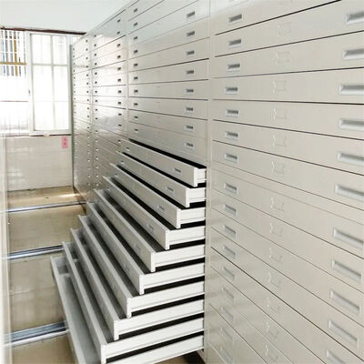 Estanterías Móviles Manuales Estanterías Compactas Móviles Accionadas por Manivela Sistema de Racks Compactadores de Archivos