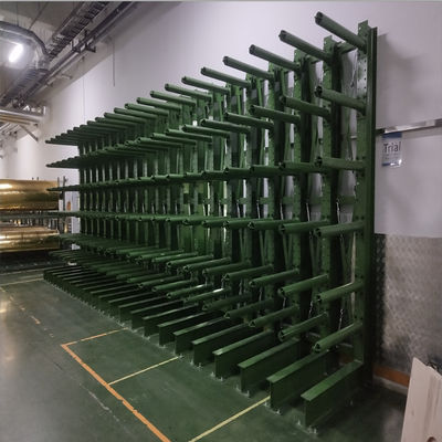 Estantería en voladizo de doble cara de acero Q345 de 1000 kg con columnas robustas