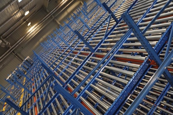 Certificado ISO9001 de alta eficiencia de las estanterías de paletas de gravedad FIFO