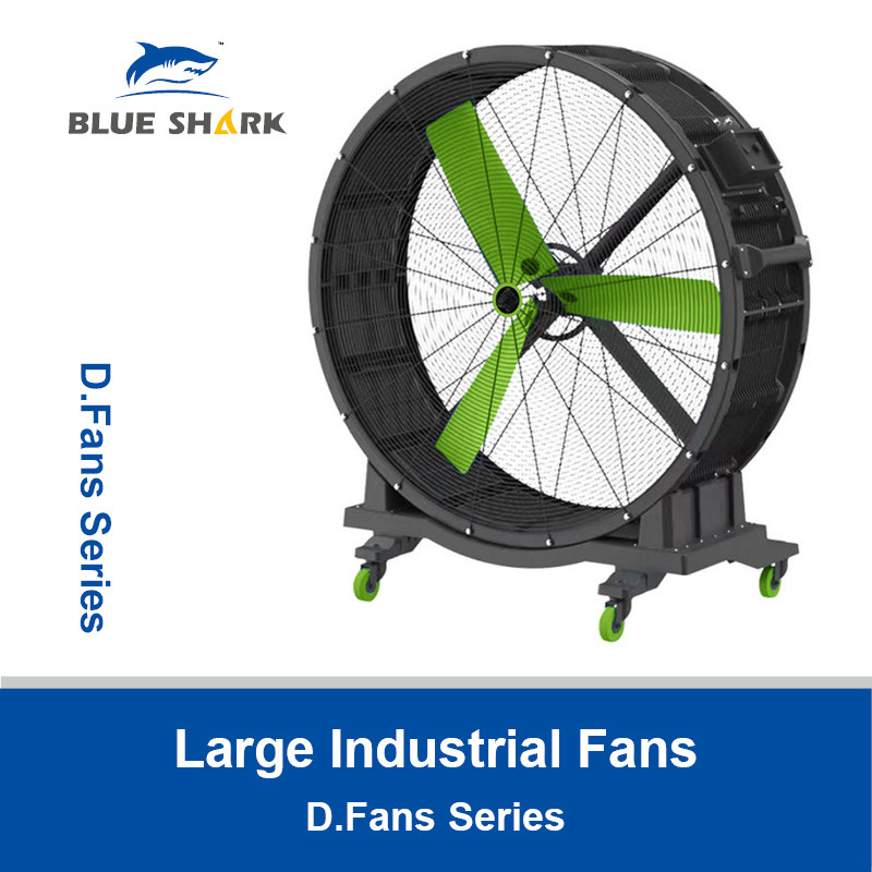 Ventilador industrial de gran tamaño para almacenamiento Ventiladores HVLS para fábrica Ventiladores DM