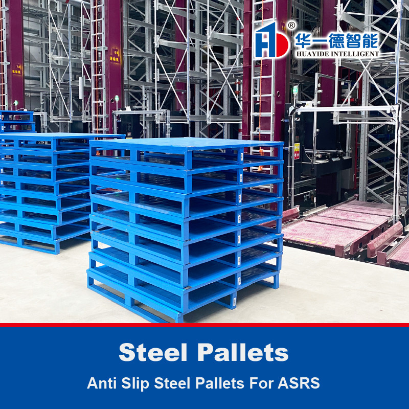 Paletas de acero antideslizante Paletas de hierro Paletas de metal Para el sistema automático de almacenamiento y recuperación de ASRS