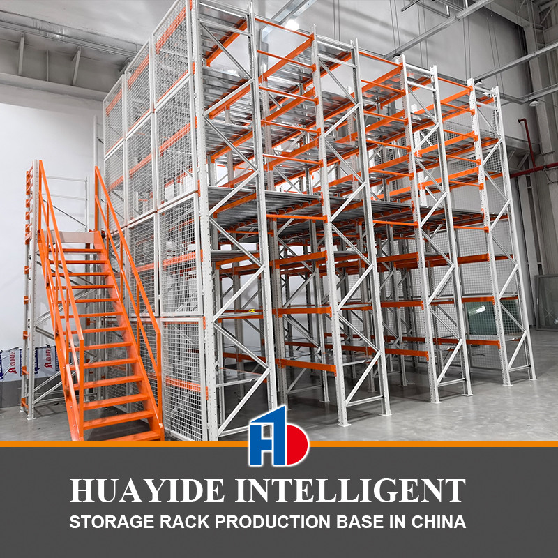 B02: Estantes de mezzanine Medio estante de mezzanine Estantes de almacenamiento de múltiples niveles Sistema de mezzanine metálico