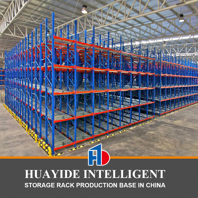 Sistema de estanterías dinámicas para palés por gravedad para almacenamiento en almacén B43, estantería de rodillos para flujo de cajas, estantería dinámica para palés