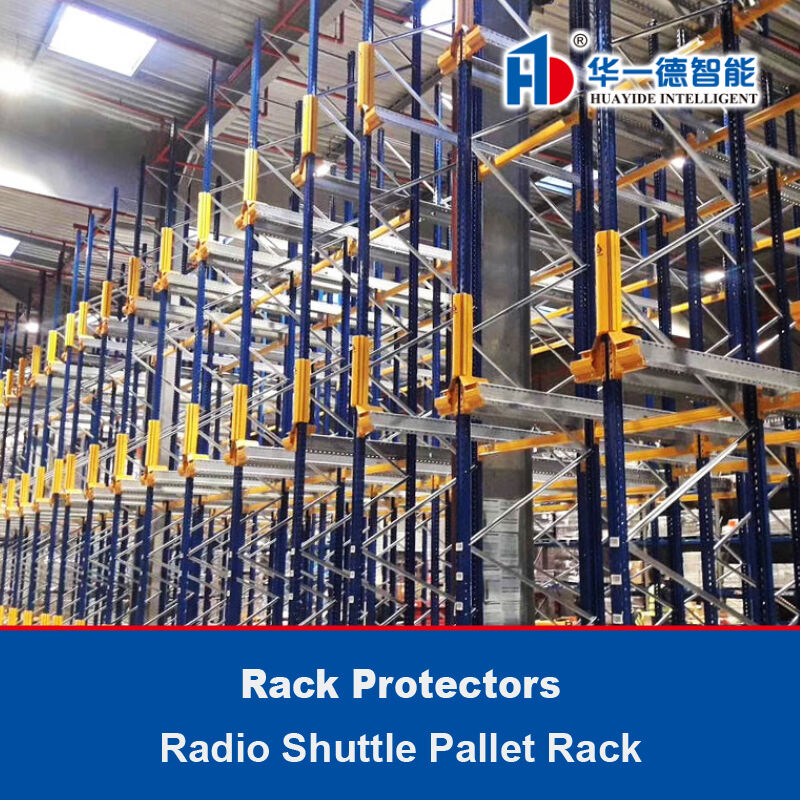 Radio Shuttle Pallet Rack Protectores verticales Protectores de extremo de bastidor Polímero Barrera de seguridad Barreras de tránsito