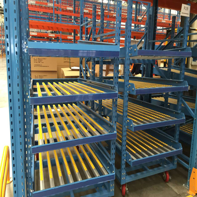 FIFO RAL Colores de estanterías de flujo de gravedad para almacenamiento en almacén